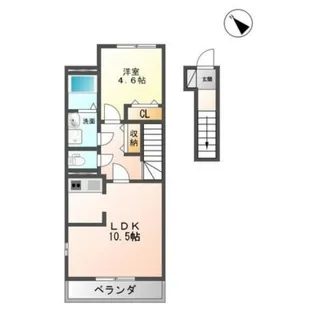 Cuore (クオーレ)【2階】の間取り