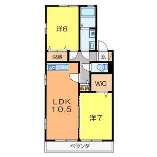 オオベルグ笹下B【2階】の間取り