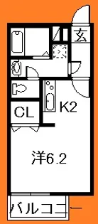 千葉県市川市田尻5【マンション】の間取り