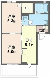 パール・タウンB【1階】の間取り