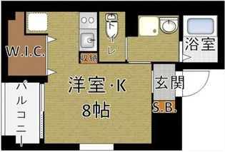 b’CASA HigashiGinza【4階】の間取り