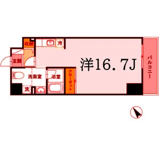 ジェイ・エス・ティ横浜東【6階】の間取り