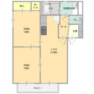 ピアコート【1階】の間取り