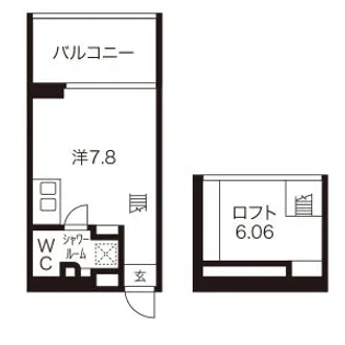 是空NAMBA NISHI【9階】の間取り