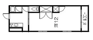 久田ビル【3階】の間取り