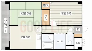 兵庫県西脇市上野【マンション】の間取り