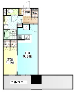 レーベン小田原 THE TOWER【5階】の間取り