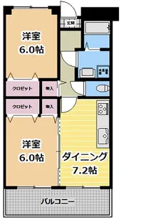 アヴェニール三鷹【2階】の間取り
