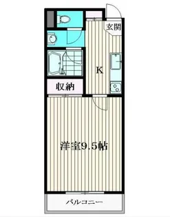 メルベイユII【1階】の間取り