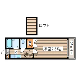 ラ・シャンブルクレールII【2階】の間取り