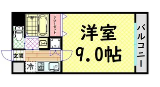 モノトーン難波【9階】の間取り