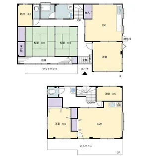 栃木県栃木市都賀町合戦場【一戸建】の間取り