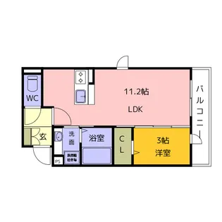 クレール【2階】の間取り