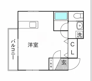 広島県福山市駅家町大字万能倉【アパート】の間取り