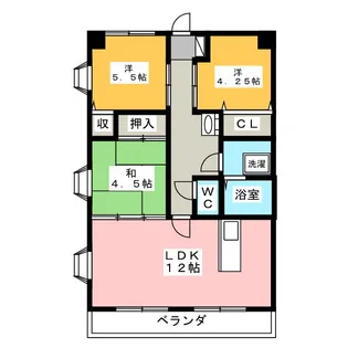 リリーヴィレッジIII【1階】の間取り