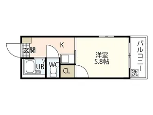 ダイヤレジデンス五日市【1階】の間取り