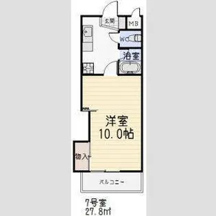 第2アイオーキャッスル【8階】の間取り