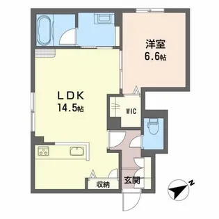 ラ メゾン ウールゥ【1階】の間取り