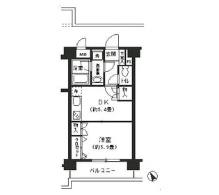 神奈川県横浜市西区浅間町4【マンション】の間取り