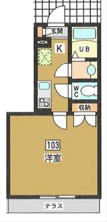 東京都世田谷区代田4【アパート】の間取り