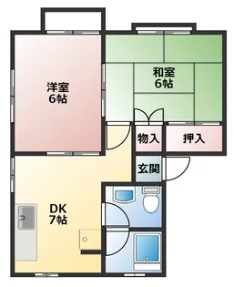 ハイツつくしNo.1【2階】の間取り