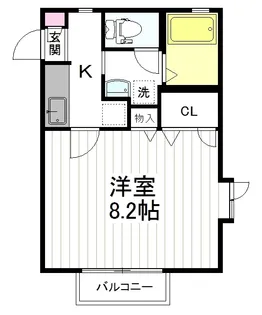 セフィラ・エイ宮城野【1階】の間取り