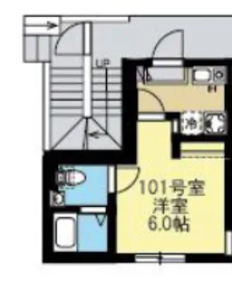 ベルアージュ日吉本町【1階】の間取り