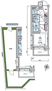 リヴシティ恵比寿【1階】の間取り