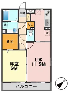 東京都江戸川区松江4【アパート】の間取り