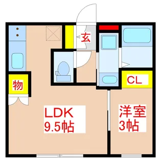 COCORU【3階】の間取り