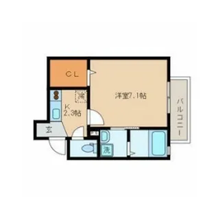 パーチェ西大井【1階】の間取り