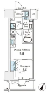 ベルファース神田神保町【8階】の間取り
