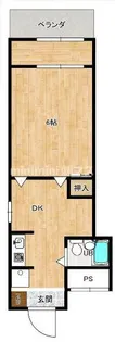 大阪府大阪市西区本田2【マンション】の間取り