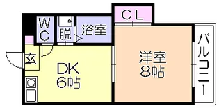 シャロム新町【1階】の間取り