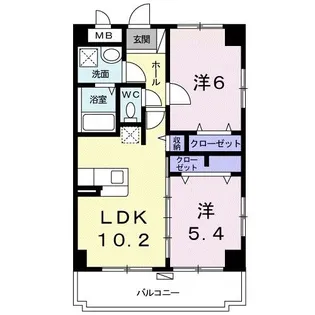ハーモニー【5階】の間取り