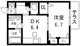 シャーメゾン プランタン【1階】の間取り