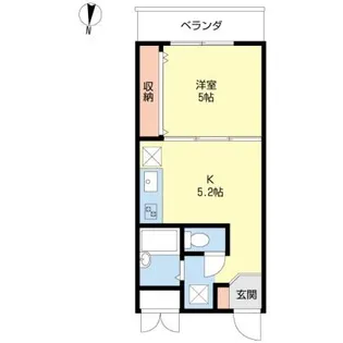 パークサイド平和島【3階】の間取り