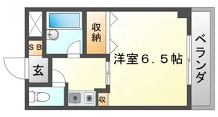 ベルビューレ千里山壱番館【3階】の間取り