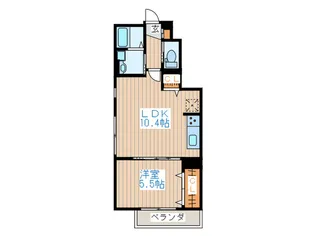 ファミーユ石原【1階】の間取り
