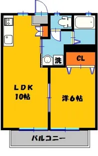 増渕ハイツ【2階】の間取り