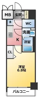 プレサンス名古屋駅ゲート【5階】の間取り