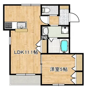 Leaf Marche【1階】の間取り
