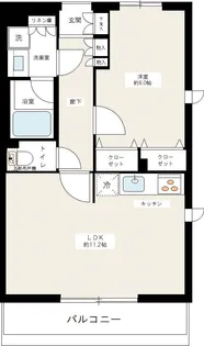 ARCOBALENO OSHIAGE EAST【3階】の間取り