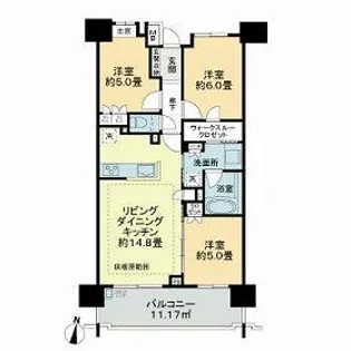 ライオンズ川口幸町グランフォート【2階】の間取り