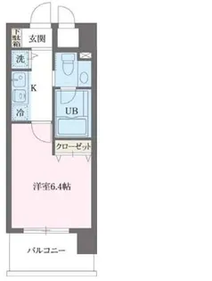プライムアーバン早稲田【6階】の間取り