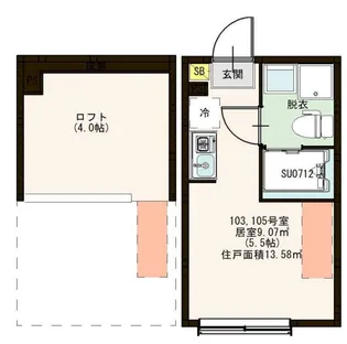 Con Brio 東中野(コンブリオ)【1階】の間取り
