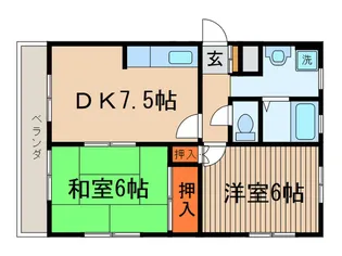キャナルハイム【2階】の間取り