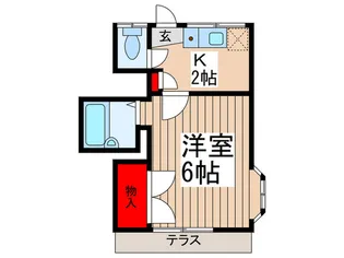 ウィステリア谷塚【1階】の間取り