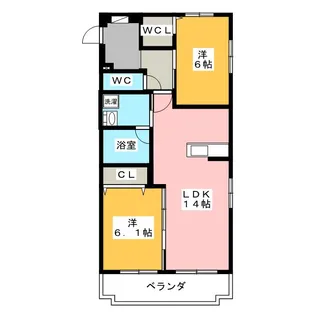 Court ShangriーLa【2階】の間取り