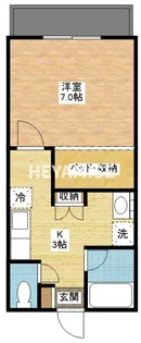 ロイヤルヴィヴルS1【3階】の間取り